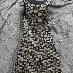 Black and Gold decorative Dress.